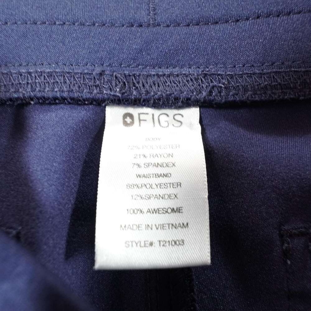 FIGS Pants Womens S Blue Technical Collection Scrub Flare Leg Drawstring T21003 - Picture 3 of 11